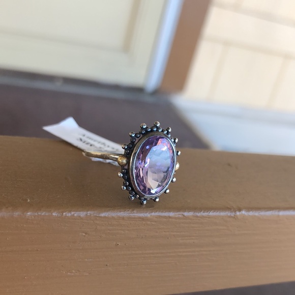 NWT Stunning Amethyst & 925 Sterling Silver Ring 💍 Size 8 - Picture 5 of 17